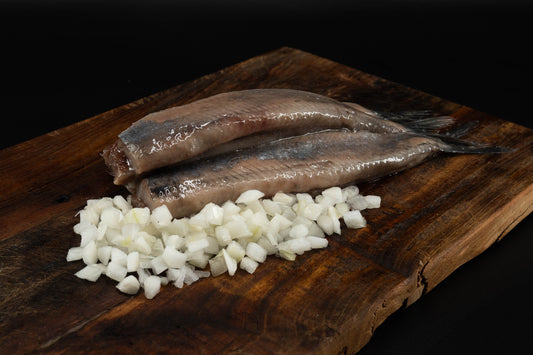 Hollandse nieuwe gesneden