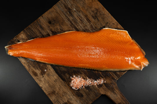 Warmgerookte zalmzijde gevacumeerd 1100g