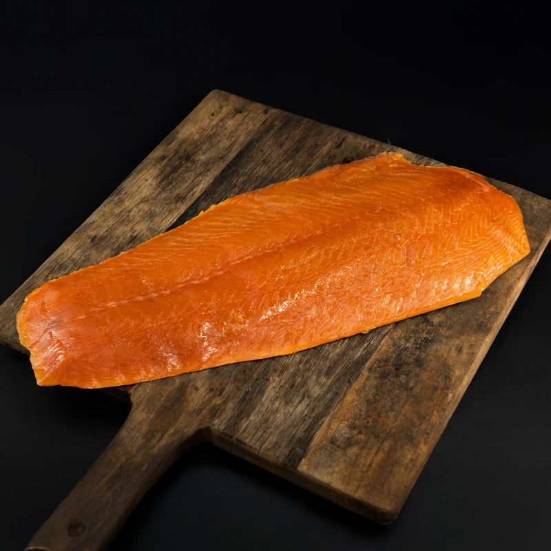 Koud gerookte zalmzijde gevacumeerd 1000g