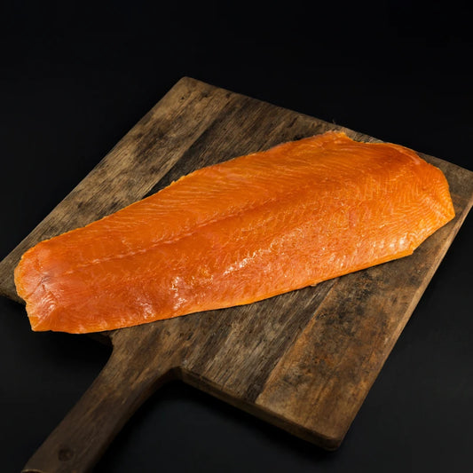 Koud gerookte zalmzijde gevacumeerd 1000g